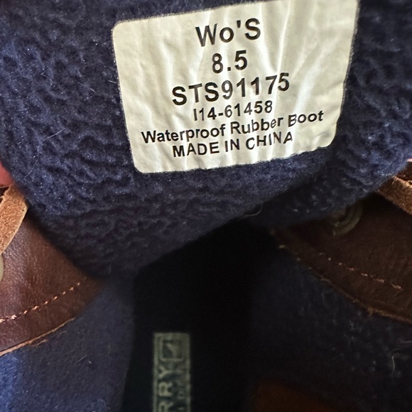 Women’s Blue and Brown Duck Boots - Picture 4 of 4